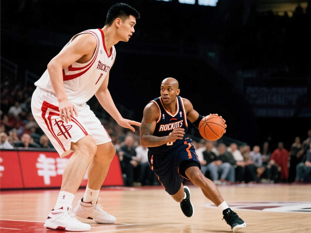 马布里巧妙晃过姚明的经典瞬间 马布里巧妙晃过姚明的经典瞬间